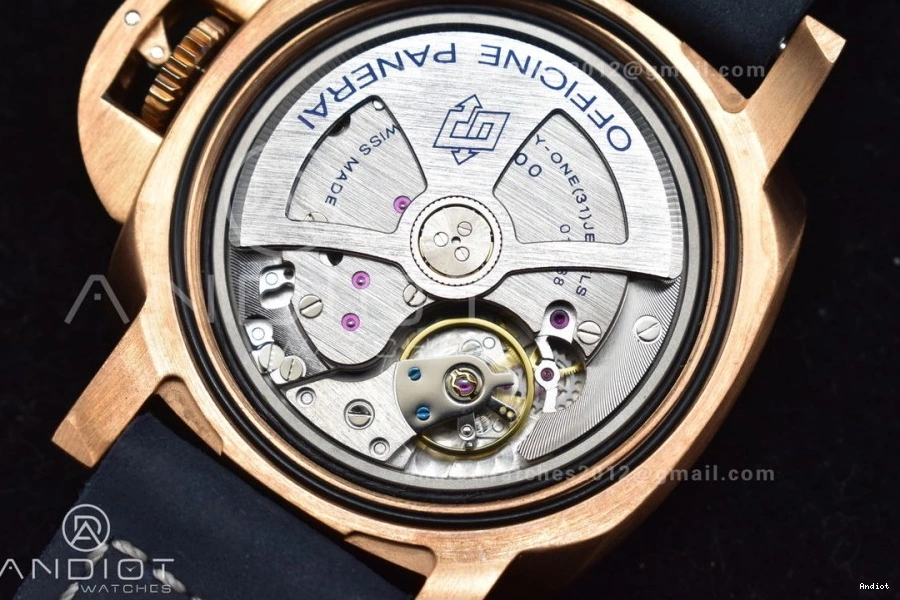 VSF Strap Blue Edition Clone 974 Blue Dial P.900 Bronzo Seasonal 1:1 Best on Calfskin PAM1074 W 0809